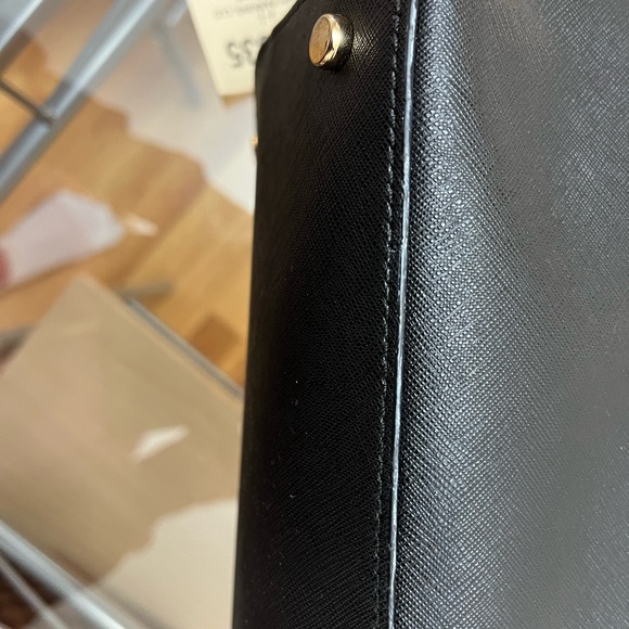 Kate Spade Black Leather tote - Picture 6 of 8
